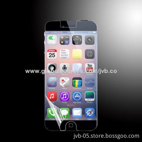 Clear Mobile Phone Screen Protector for iPhone 6, Guarantee Size, 0.126mm Thickness